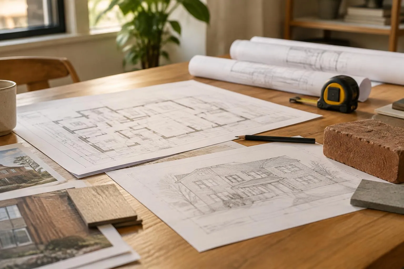 Architectural plans for a new build project